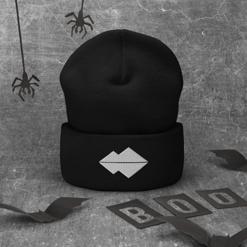 White Logo La Isla Cuffed Beanie - Image 4